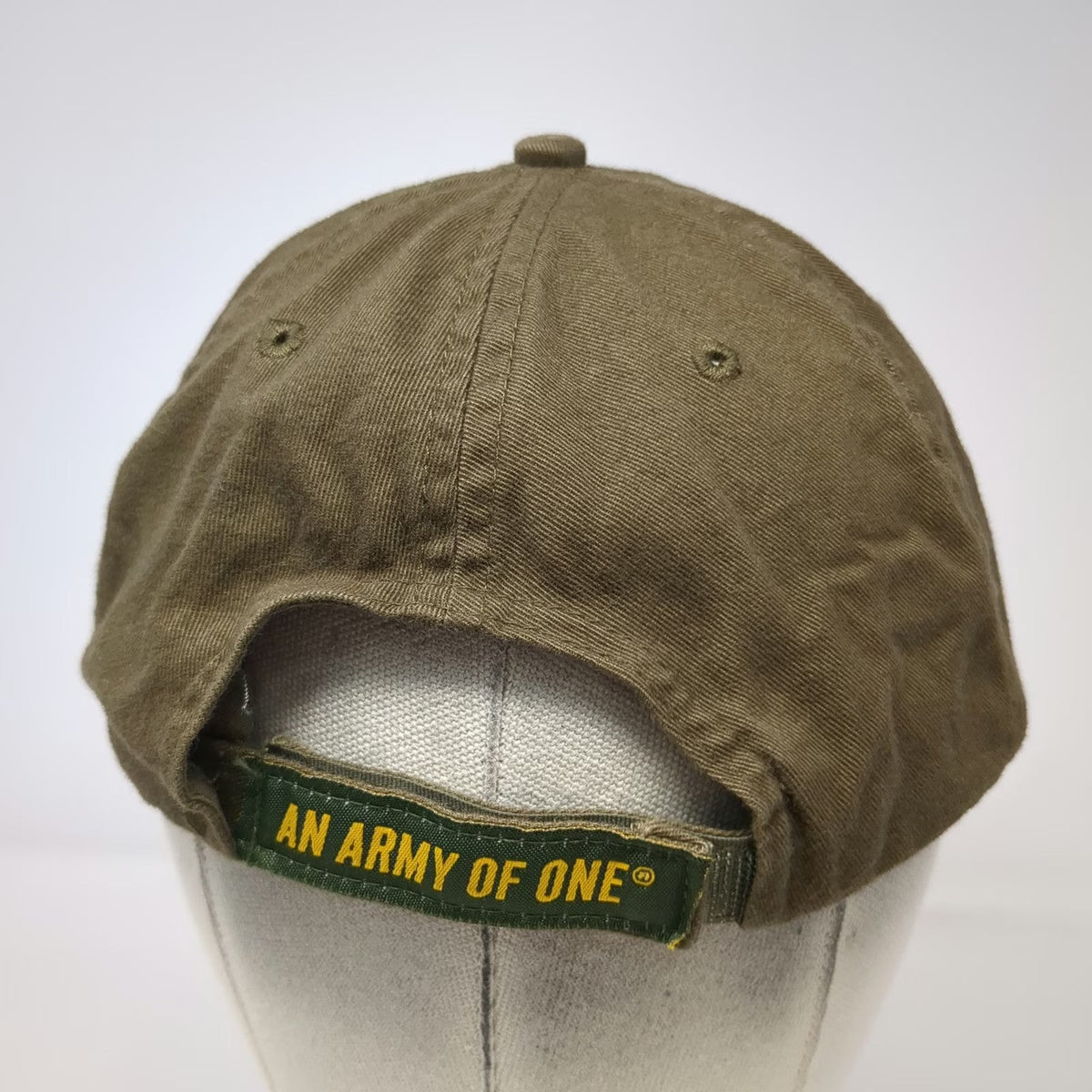 U.S. Army Baseball Cap Brown One Size Adjustable Strapback Star Logo Hat