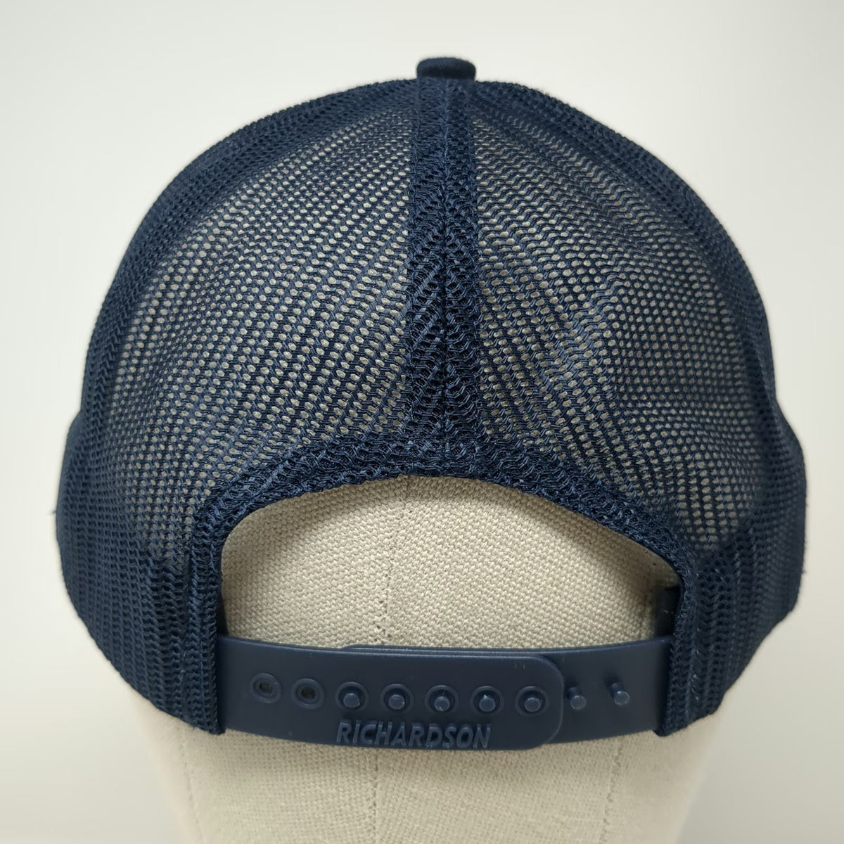 Richardson Trucker Hat Blue One Size Operation Second Chance Leather Mesh Patch