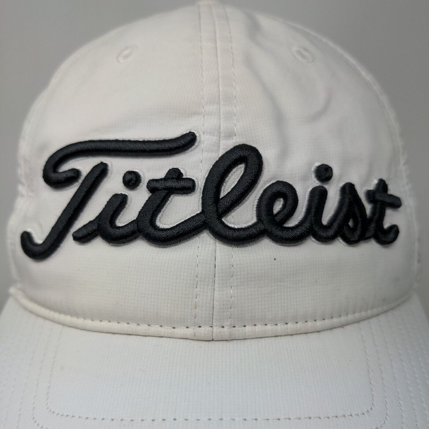Titleist FJ Pro V1 Slideback Golf Hat White One Size Embroidered Adjustable