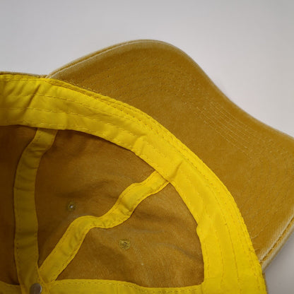 Unbranded Slideback Hat Yellow One Size Adjustable Blank 6 Panel Solid