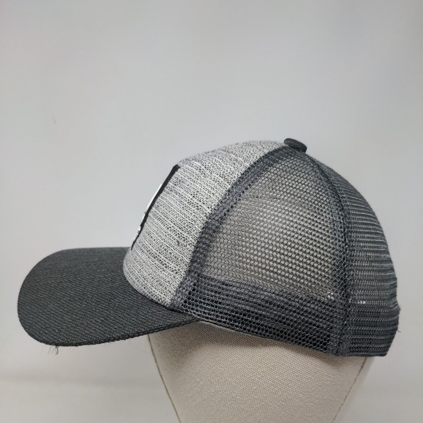 Mazter Ace Of Spades Patch Snapback Mesh Back Trucker Hat Gray One Size