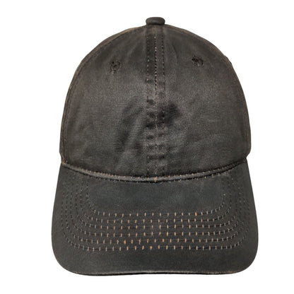 Unbranded Strapback Hat Brown One Size Adjustable Vented Holes 6 Panel Blank
