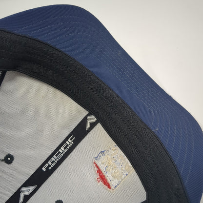 White Satin Feed Products Fitted Baseball Cap Multicolor 8 Mesh Pacific Headwear