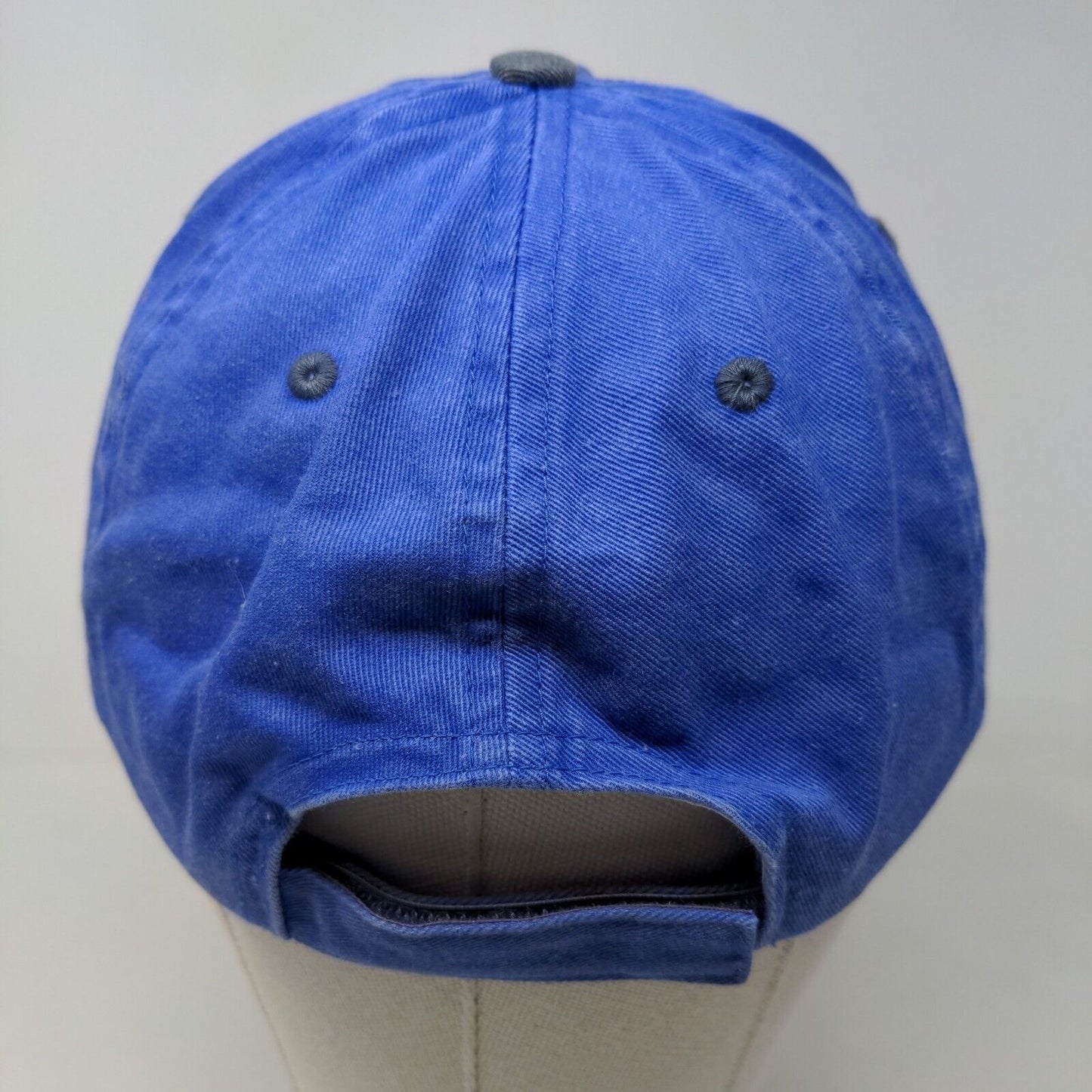 Distinctive Headwear Men's Strapback Hat Blue Embroidered Naples Florida Logo