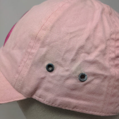 Breast Cancer Awareness Pink Ribbon NBCF Strapback Hat Pink OSFM Embroidered