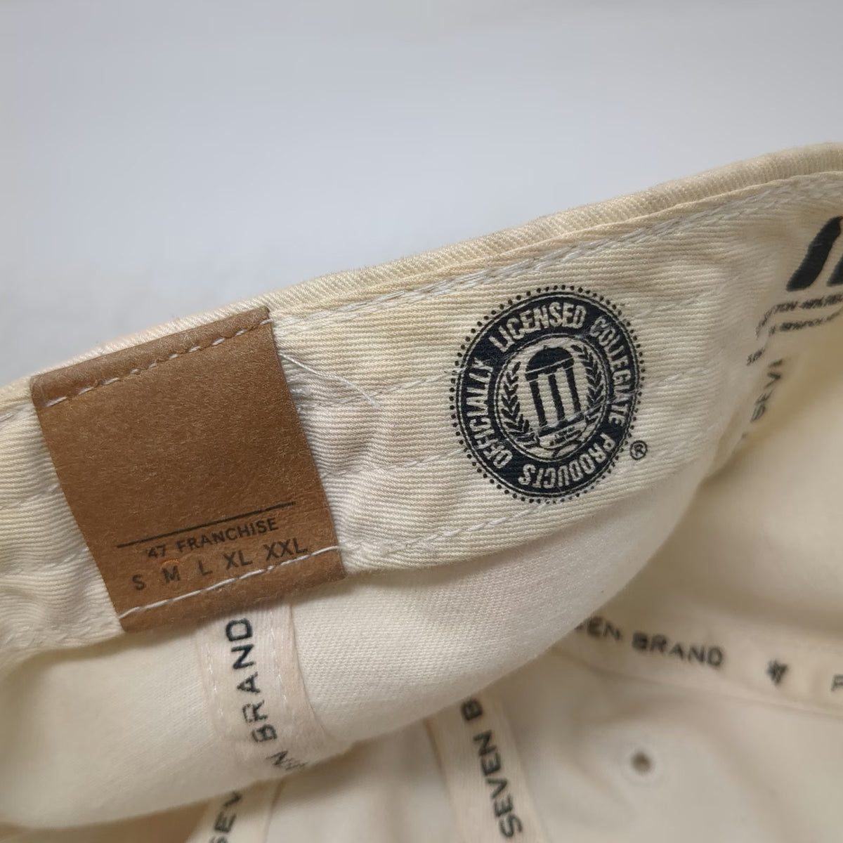 '47 Illinois Fighting Illini NCAA Beige Baseball Cap M Green Underbrim Fitted