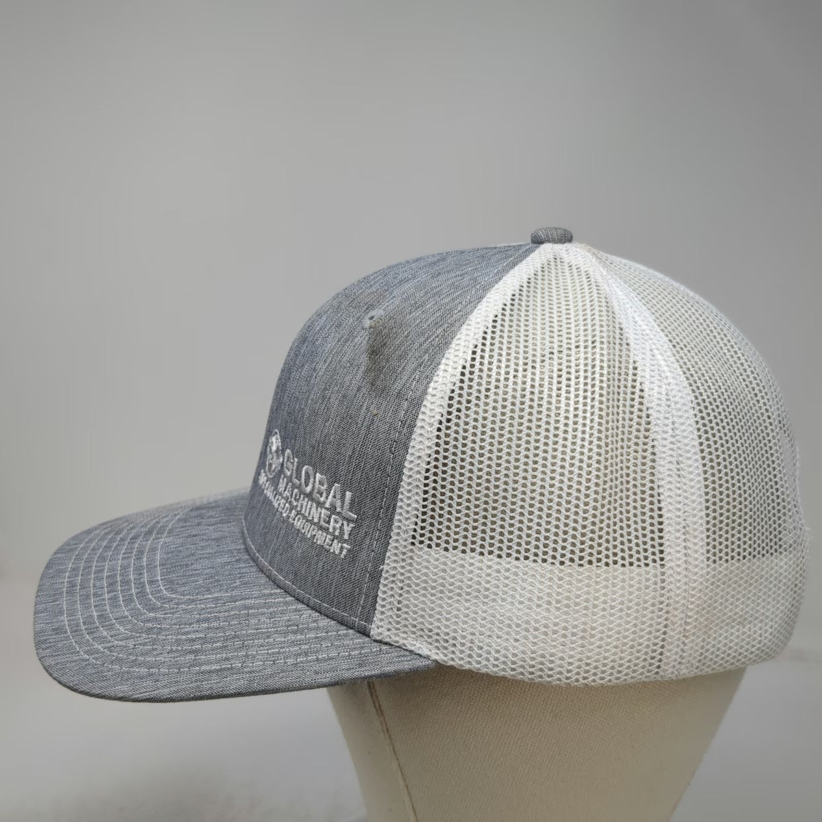 Outdoor Cap Trucker Hat Gray One Size Global Machinery Specialized Equipment