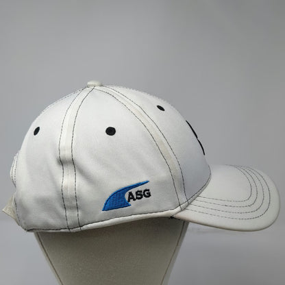 Black Clover Baseball Cap White OS Strapback Live Lucky ASG Clover Logo Hat