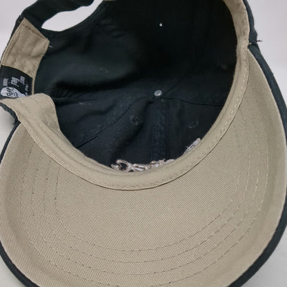Rag USA Baseball Cap Black One Size Altec Logo Slideback Beige Underbrim Hat