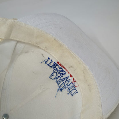 Yupoong 5 Panel White Red Blue One Size Braided Rope Don't Mess With Texas Hat