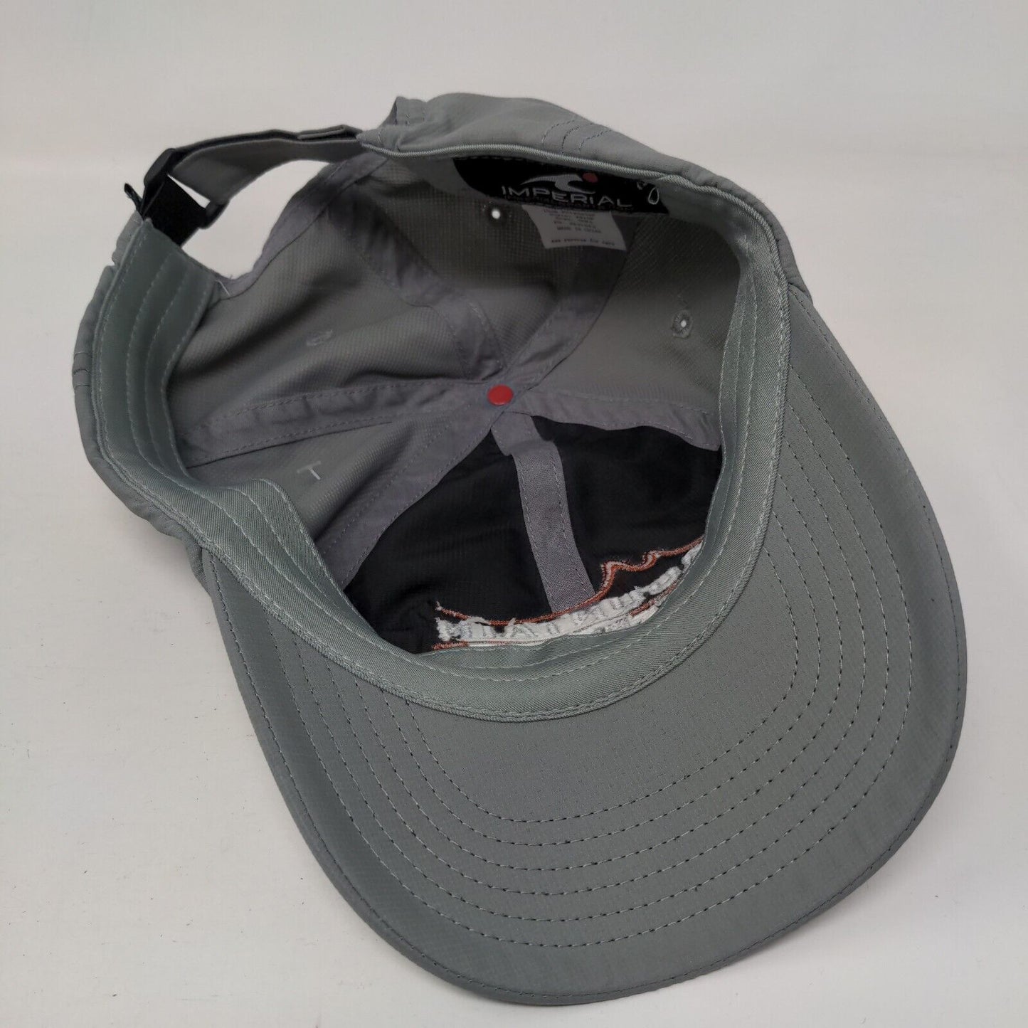 Mountain Waterworks Strapback Hat Gray OSFA Adjustable Embroidered Imperial