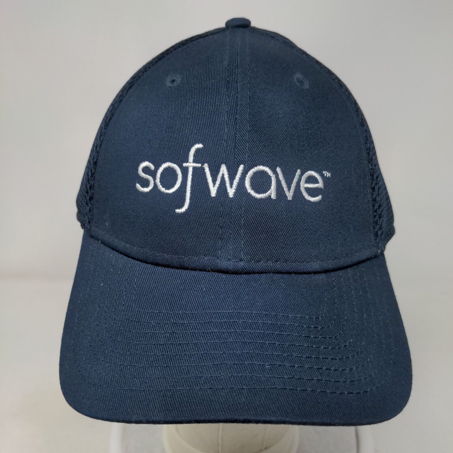 Sofwave Snapback Hat Blue OSFM Adjustable Embroidered Mesh Back 6 Panel New Era