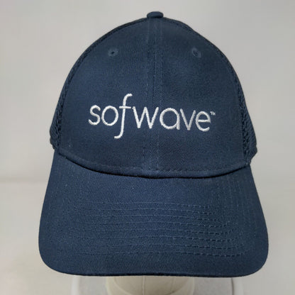 Sofwave Snapback Hat Blue OSFM Adjustable Embroidered Mesh Back 6 Panel New Era