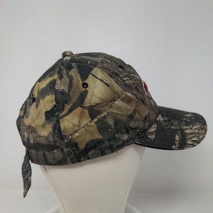 Mossy Oak Men's Slideback Camo Hat Embroidered Spell Out Logo