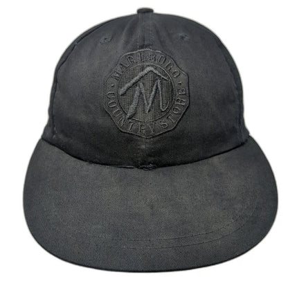 Marlboro Country Store Baseball Cap Black Slideback Red Embroidery Hat Vintage