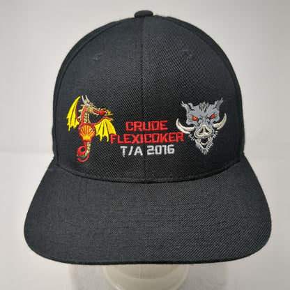 Crude Flexicoker T/A 2016 Snapback Hat Black OSFA Adjustable Embroidered