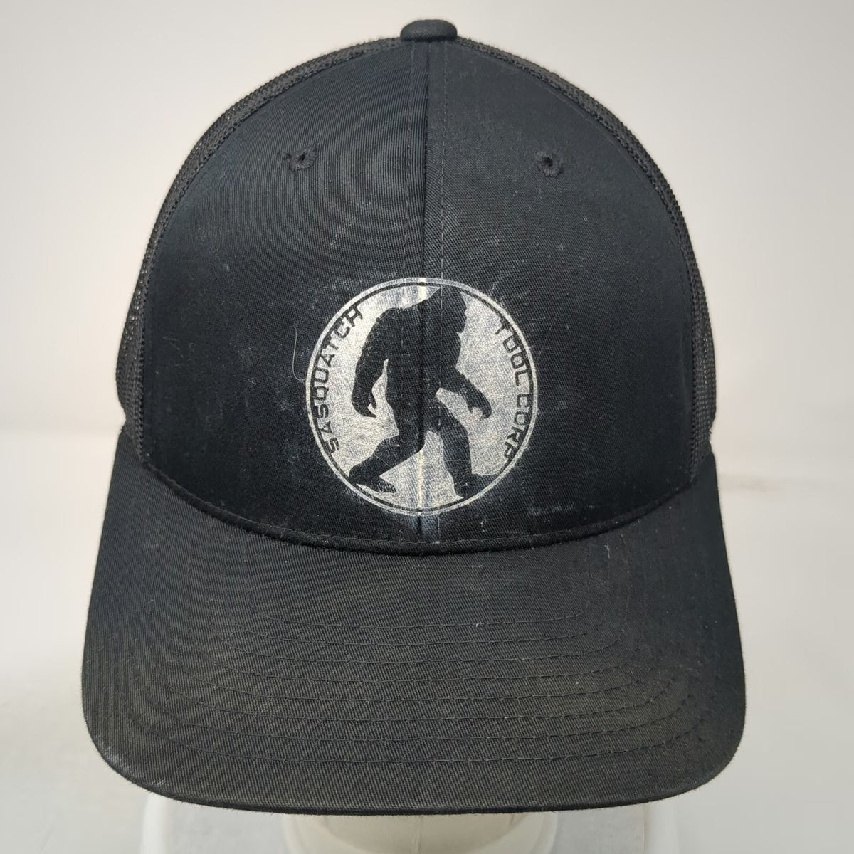 Yupoong Trucker Hat Black One Size Sasquatch Tool Corp Believe Snapback Mesh
