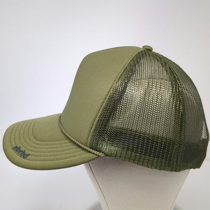 Neighborhood Laguna nbrhd Trucker Hat Green One Size Black Heart Graphic Mesh