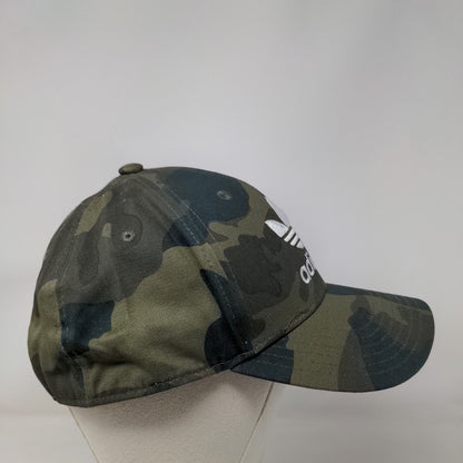 Adidas Snapback Hat Camouflage OSFM Adjustable Embroidered Trefoil 6 Panel