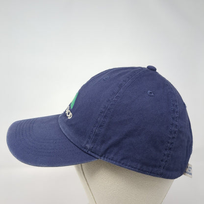 Life is Good Slideback Hat Blue One Size Adjustable Embroidered 6 Panel Cotton