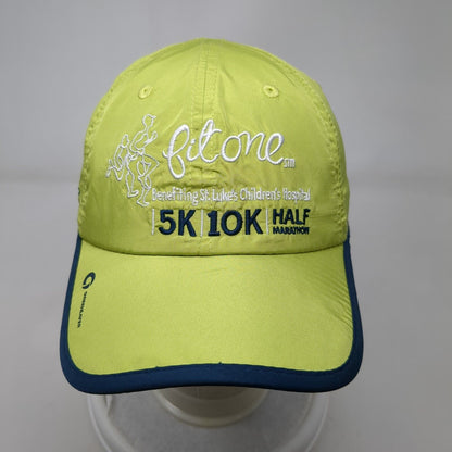 Fit One 5K 10K Half Marathon Starpback Hat St Lukes Running Cap Green OSFA