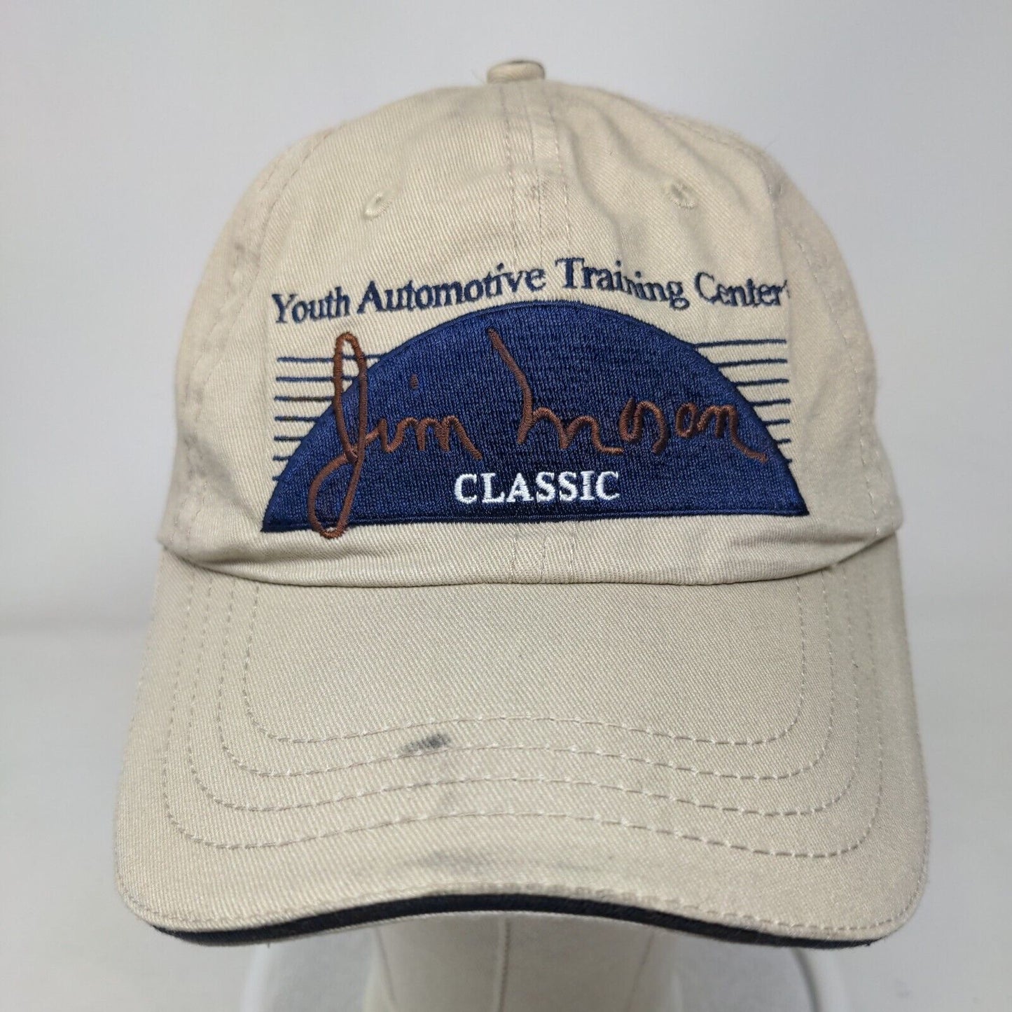 Youth Automotive Training Center Jim Moran Classic Slideback Hat Tan OSFA Cotton