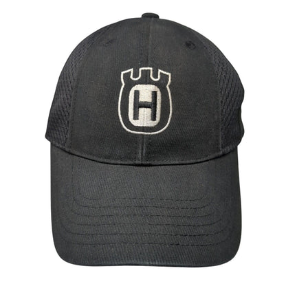 Husqvarna Strapback Hat Black One Size Adjustable Embroidered Port Authority