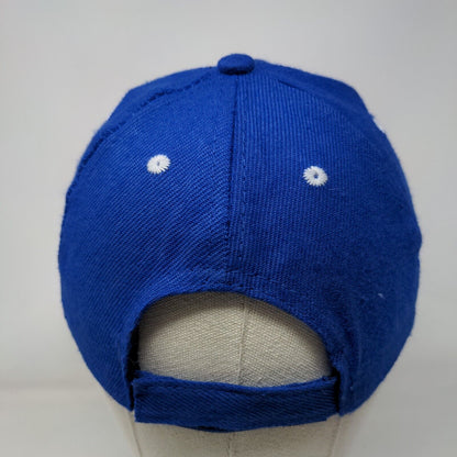 USA Strapback Hat Blue One Size Adjustable Embroidered Vent Holes