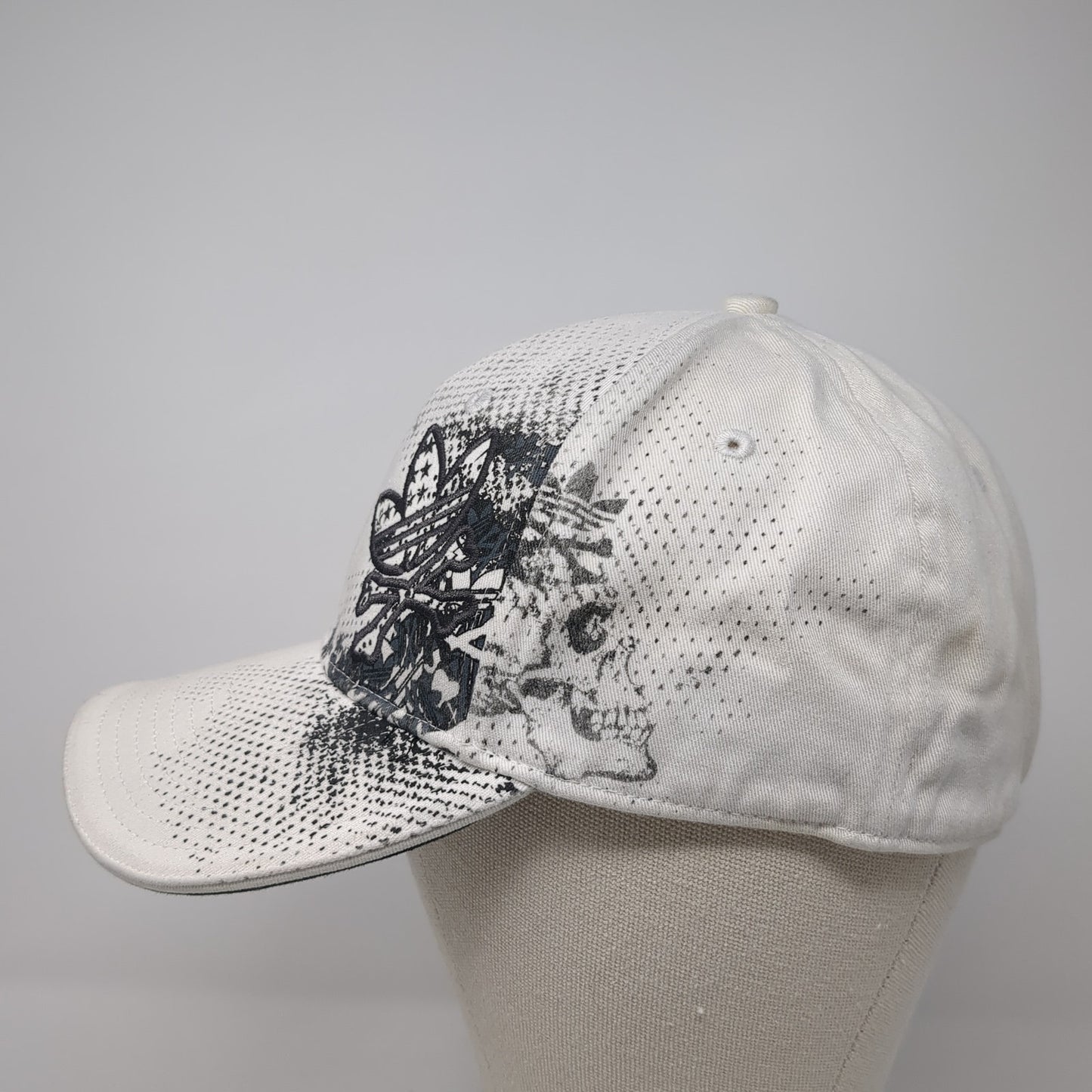 Adidas Fitted Baseball Cap White XL A-Flex Lightweight Embroidered 6 Panel