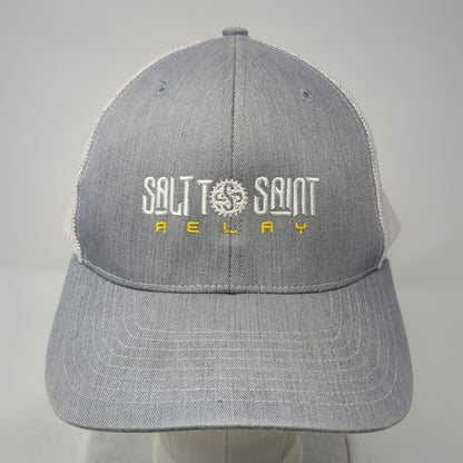 Salt to Saint Relay Snapback Trucker Hat Gray One Size Mesh Back Richardson