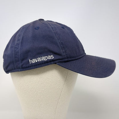 New Era Baseball Cap Blue One Size Palm Tree Havaianas Cotton Slideback Logo Hat