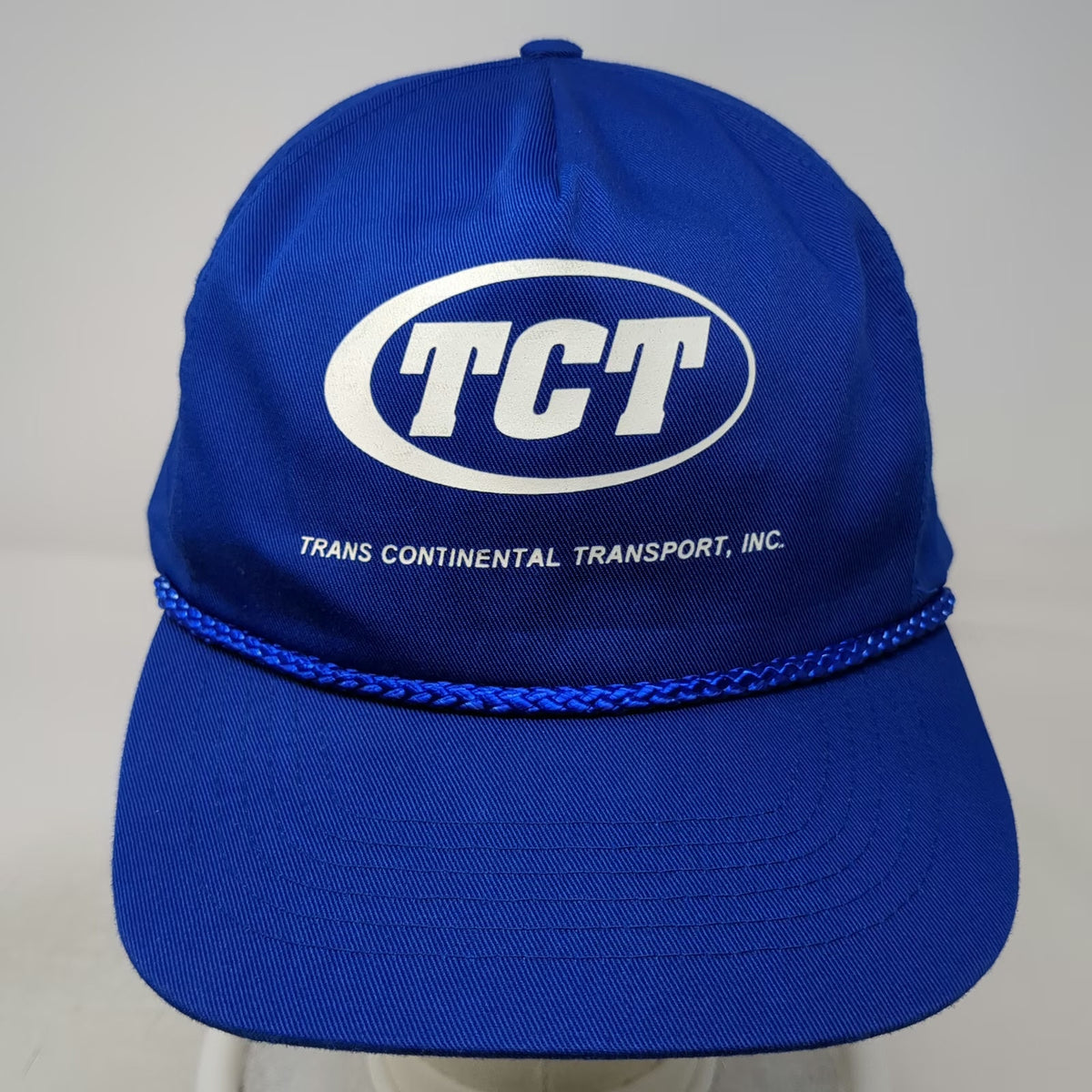 Otto Cap 5 Panel Blue OSFM Hat Trans Continental Transport TCT Rope Brim Print