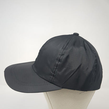 Unbranded Snapback Hat Black One Size Adjustable Lightweight 6 Panel Blank