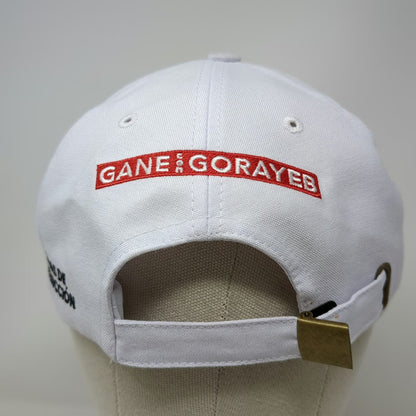 Moon Sportswear Baseball Cap White OSFM Gane Gorayeb Ecuador Flag Law Firm Hat