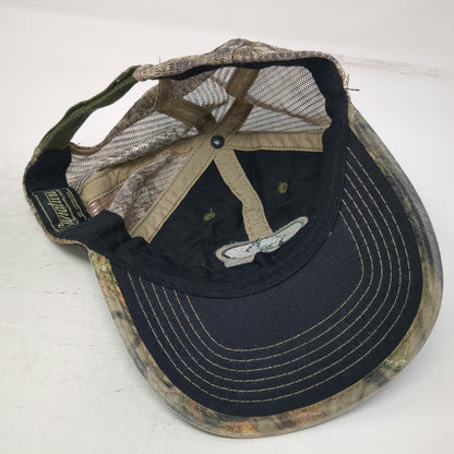 Mossy Oak Baseball Cap Green Camo OSFM Mesh Back Strapback Hunting Outdoor Hat
