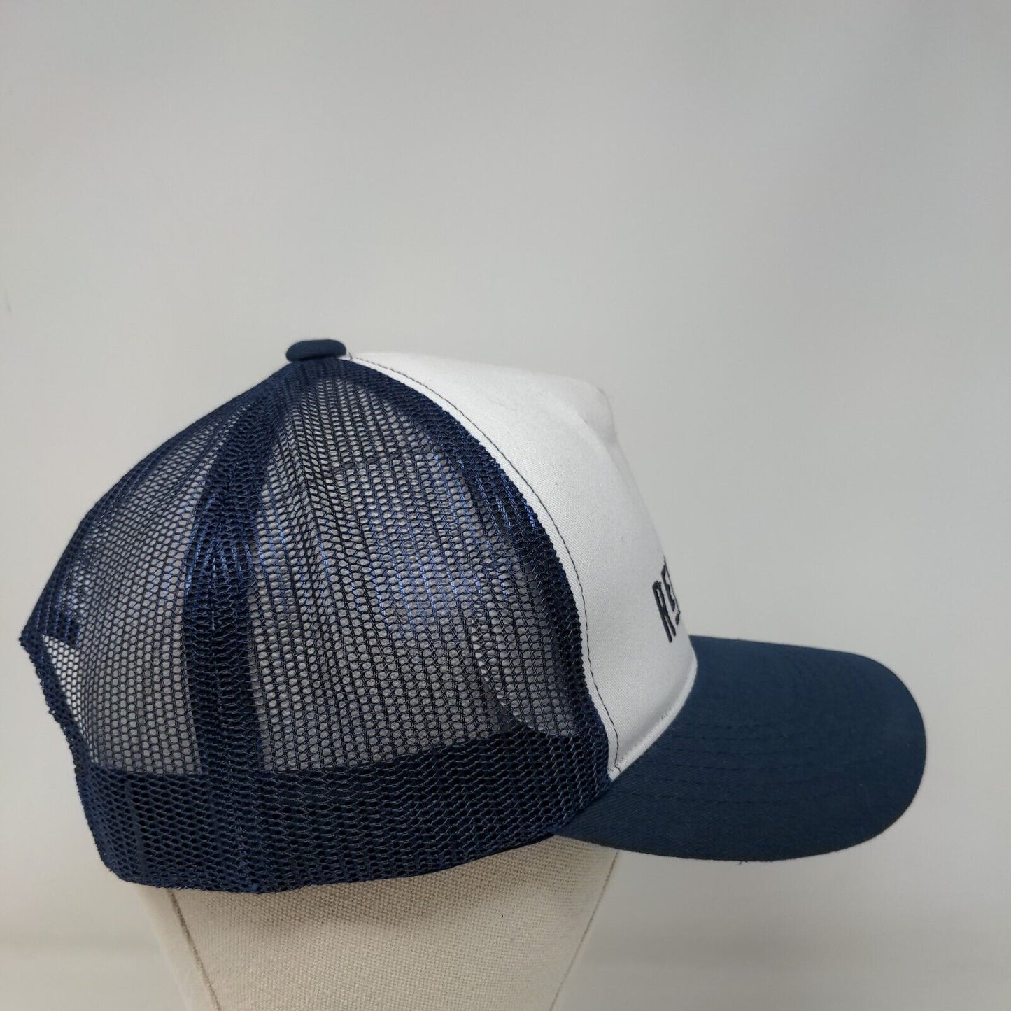 Revitalyte Snapback Mesh Back Trucker Hat Blue One Size Embroidered Boelter
