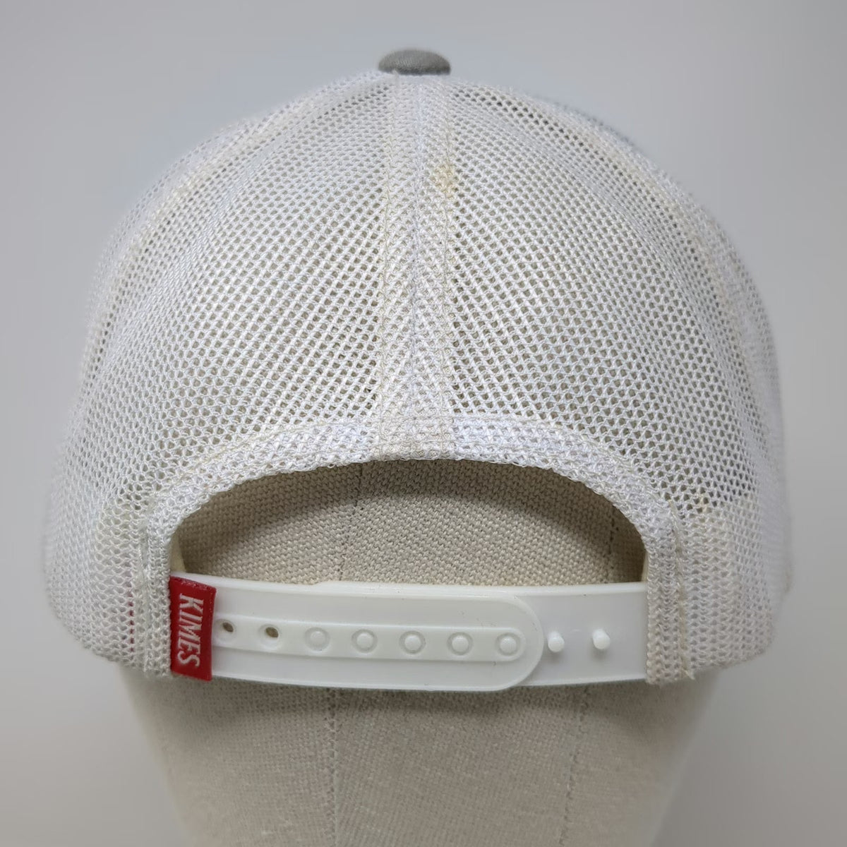 Kimes Ranch Trucker Hat Gray One Size Mesh Back Snapback Leather Patch Logo