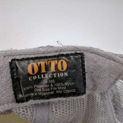 Letter P Snapback Trucker Hat Gray OS Adjustable Embroidered Mesh Back Rope Otto