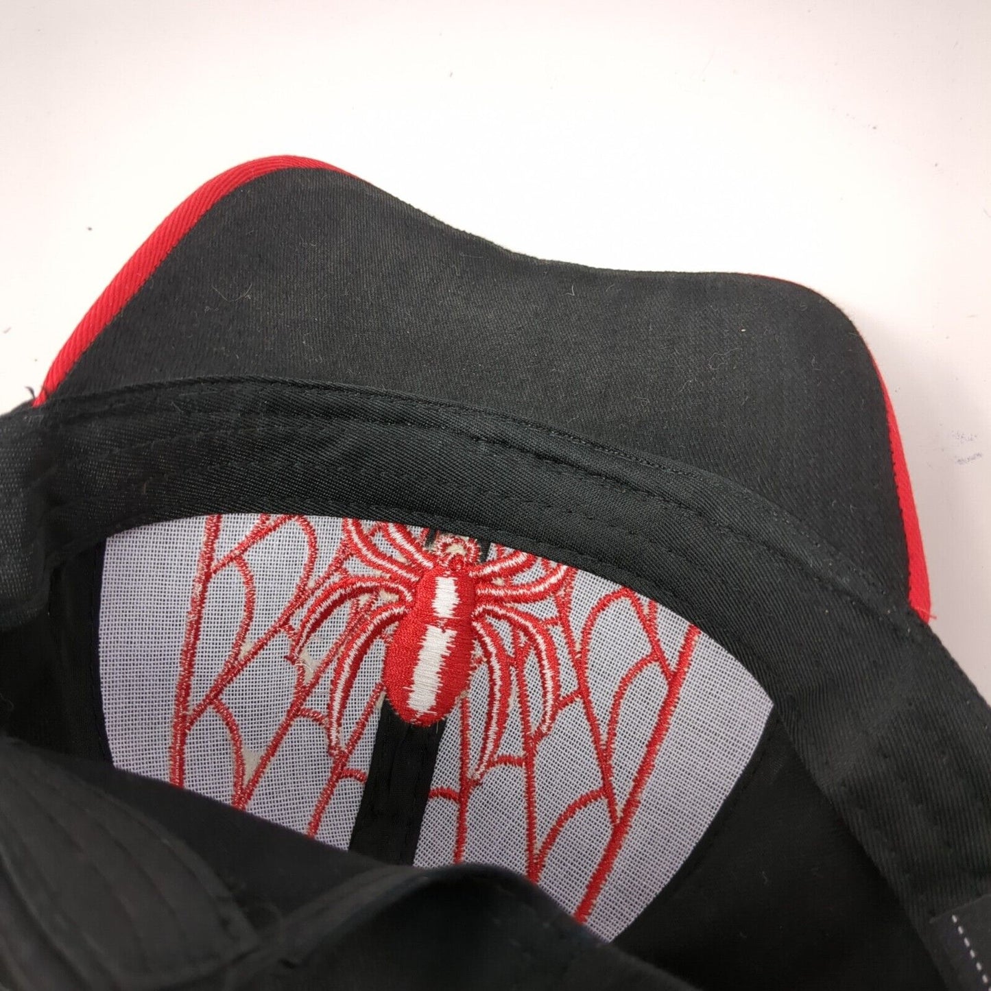 Spider In Web Strapback Hat Multicolor OSFA Adjustable Embroidered Ezcap