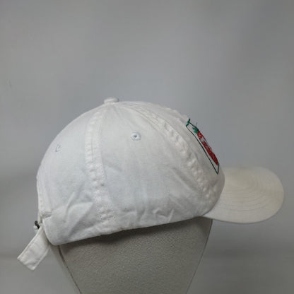 Florida Strawberry Growers Association Slideback Hat Cream Embroidered BIG X