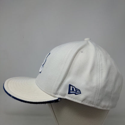 New Era 59Fifty Men's Fitted Hat White 7/34 Embroidered Atlanta Braves Logo