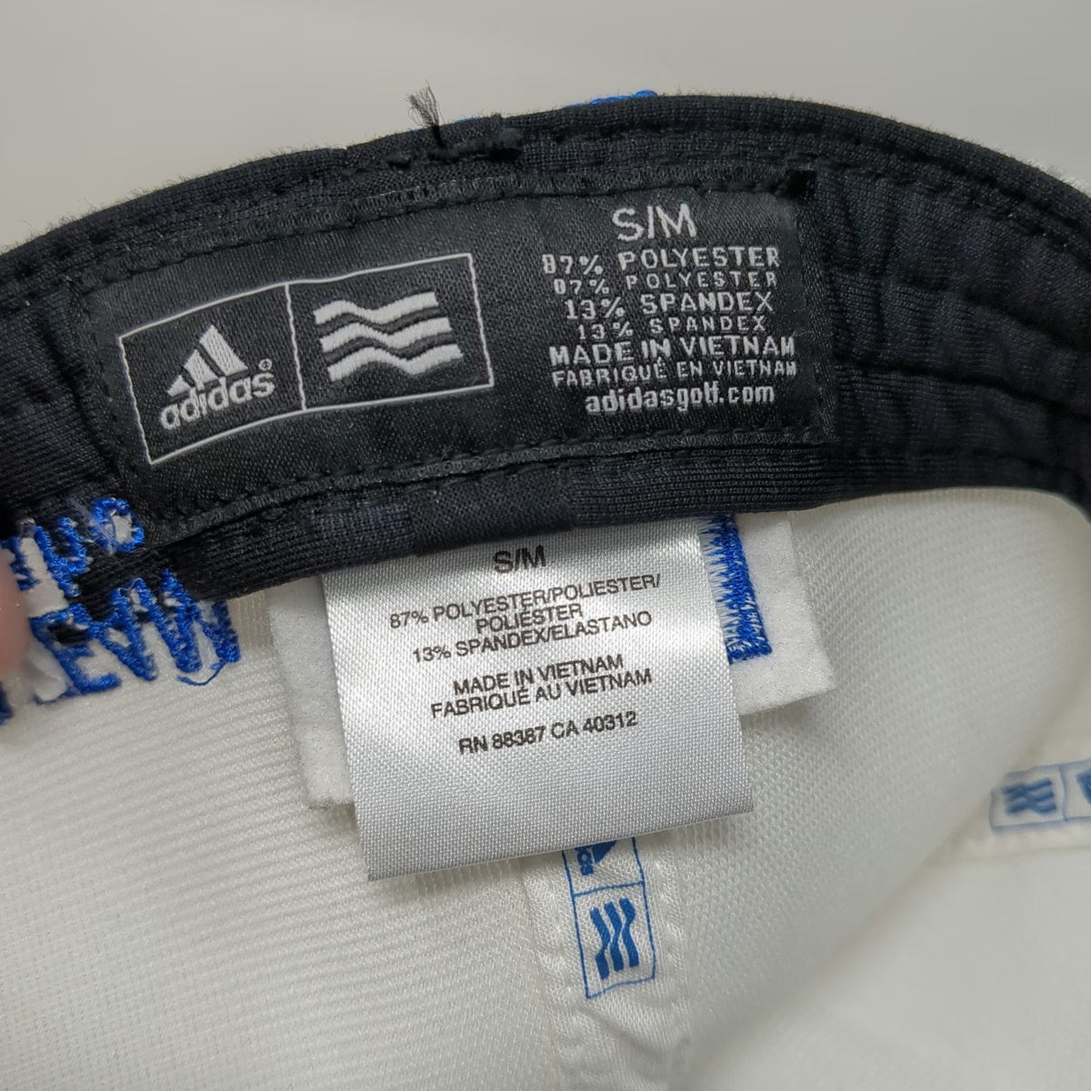 Adidas Baseball Cap Blue M Edward Jones TaylorMade Dodson Team Mesh Golf Hat