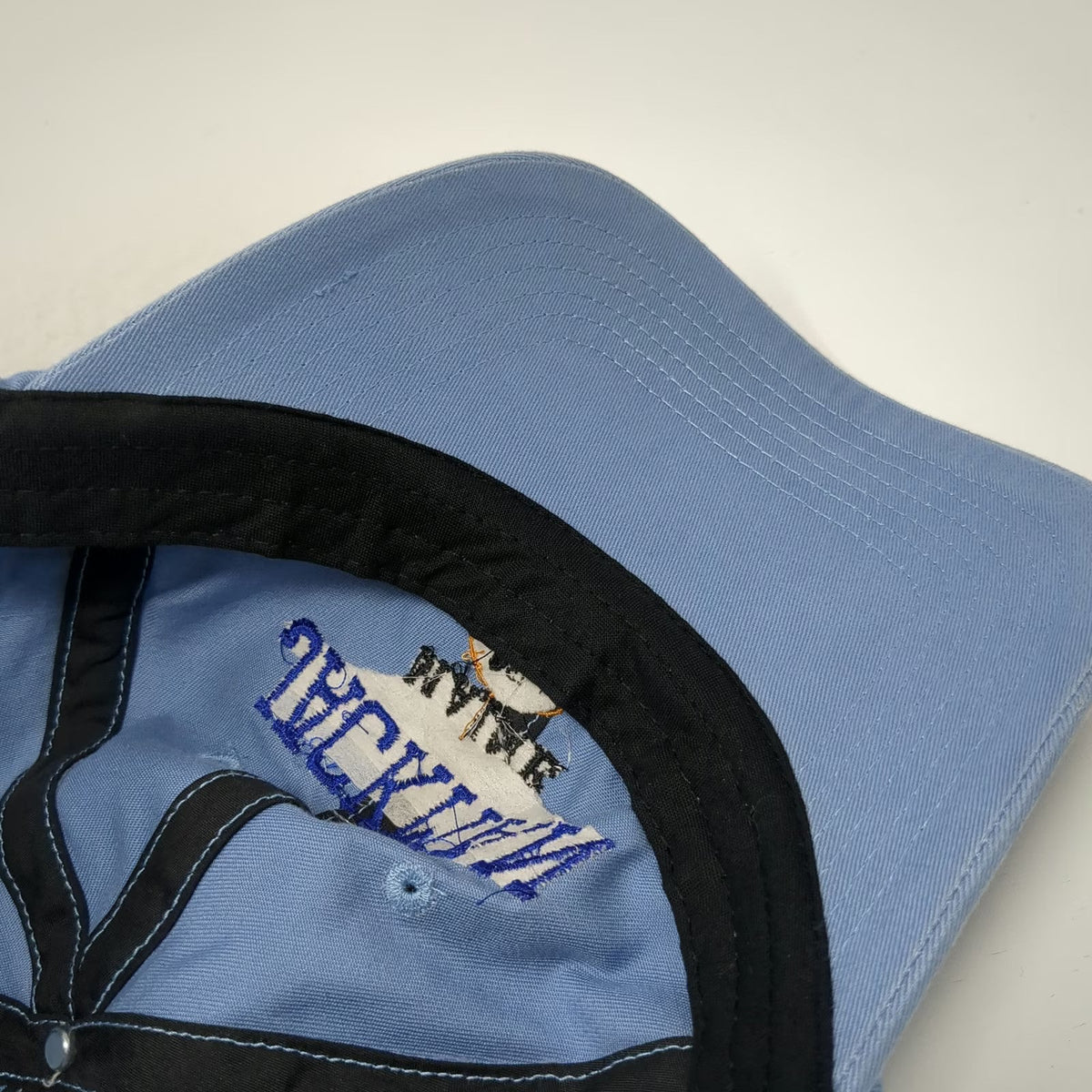 Harvard Square Jackman Maine Blue Baseball Cap Hat One Size Slideback Strapback