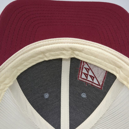 Richardson Trucker Hat Blue White Red L Mesh Back Snapback Forteko Logo Cap