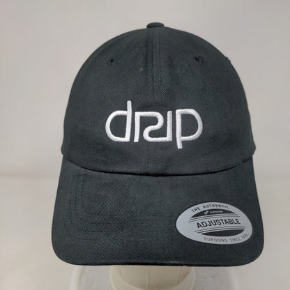 Drip Slideback Hat Black One Size Adjustable The Classics Yupoong