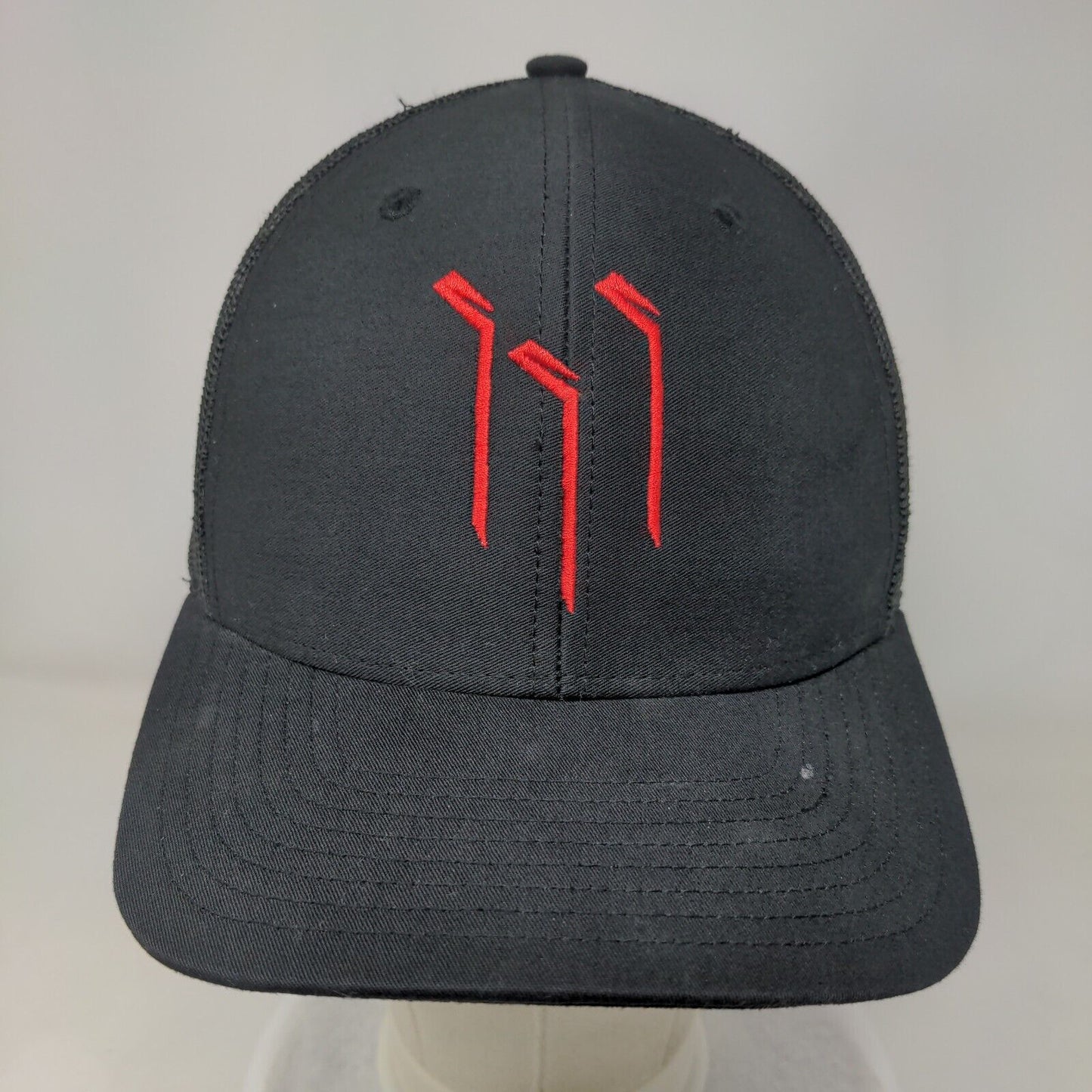 Syck Hockey Snapback Mesh Back Trucker Hat Black One Size Richardson