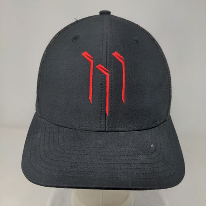 Syck Hockey Snapback Mesh Back Trucker Hat Black One Size Richardson