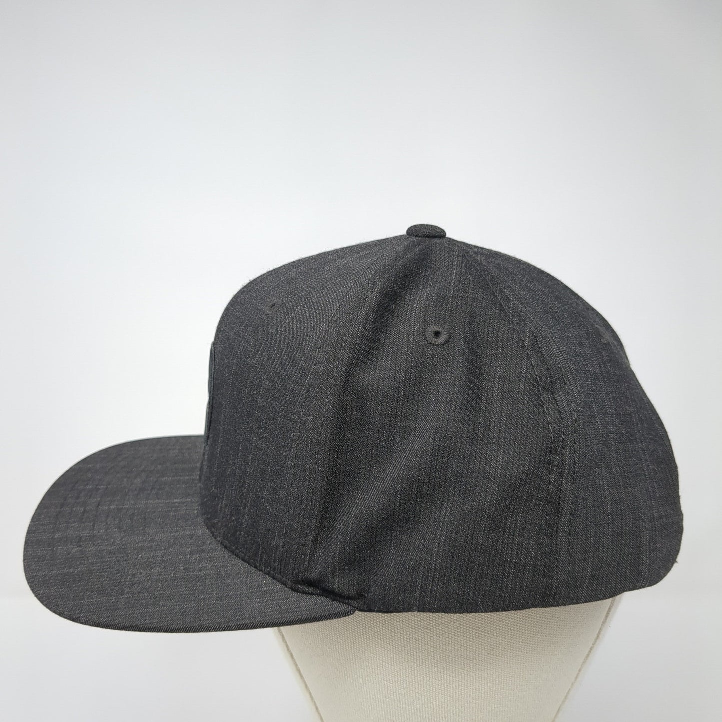 Hurley Snapback Hat Black One Size Adjustable Patch Logo Polyester Blend