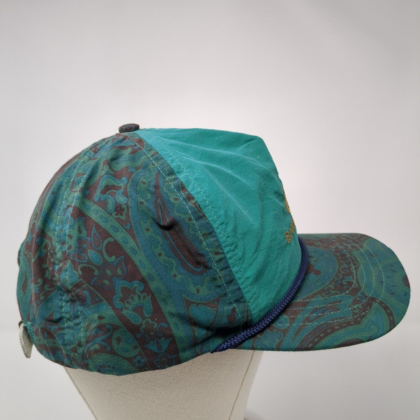 Beaver Brook Slideback Rope Trucker Hat Multi One Size Paisley Vintage Duckster