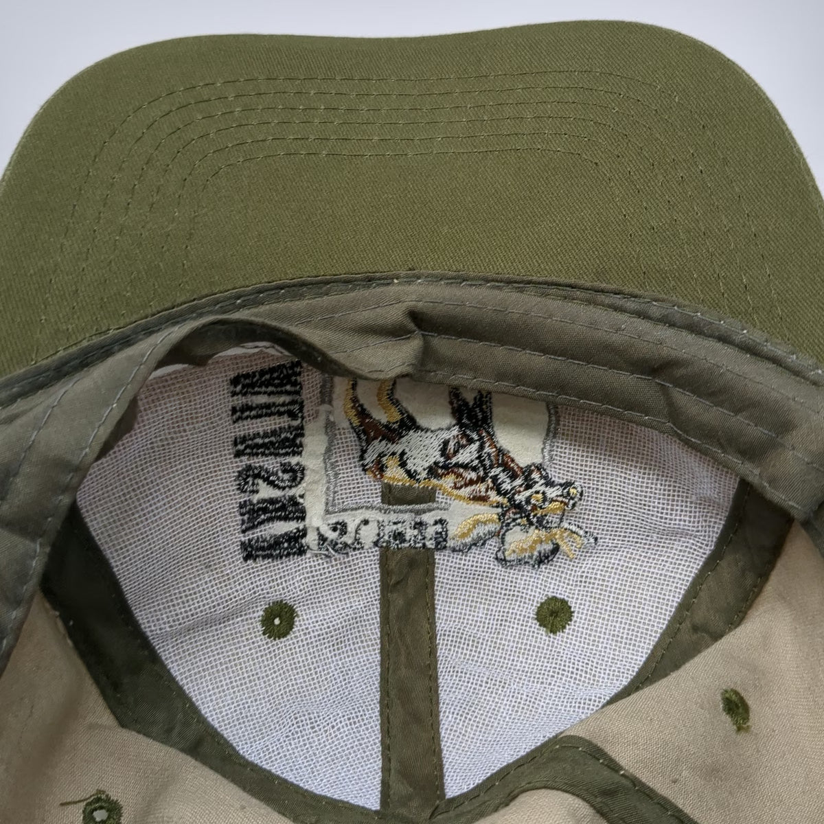 Tongass Trading Company Snapback Beige Green One Size Alaska Moose EST 1959 Hat